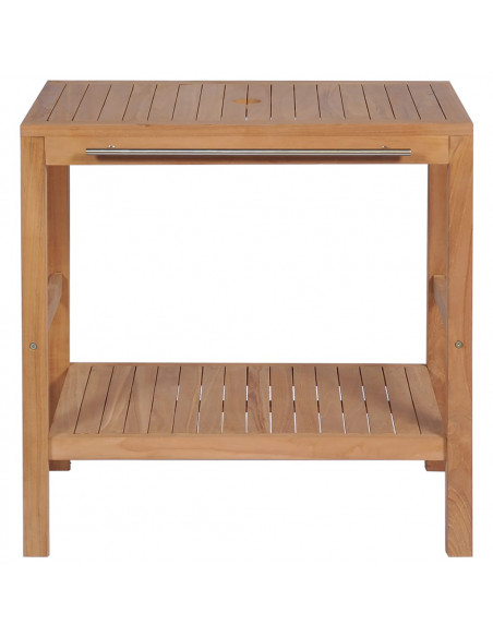 Mobile per Lavabo in Massello di Teak 74x45x75 cm