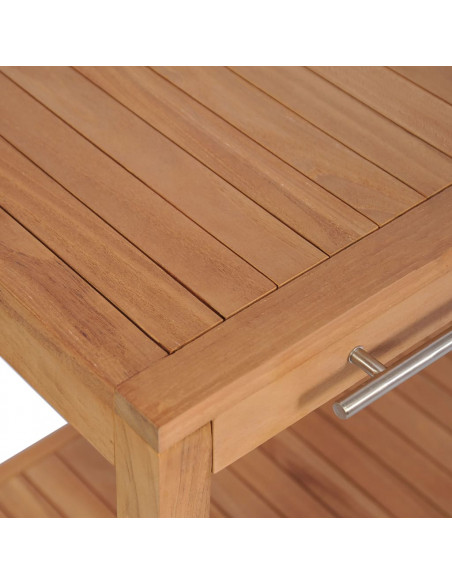 Mobile per Lavabo in Massello di Teak 74x45x75 cm