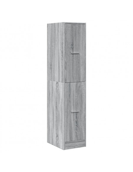 Armadietto da Farmacia Grigio Sonoma 30x41x144,5 cm Truciolato