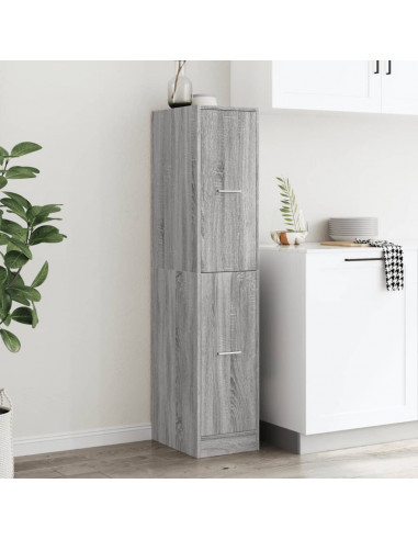 Armadietto da Farmacia Grigio Sonoma 30x41x144,5 cm Truciolato