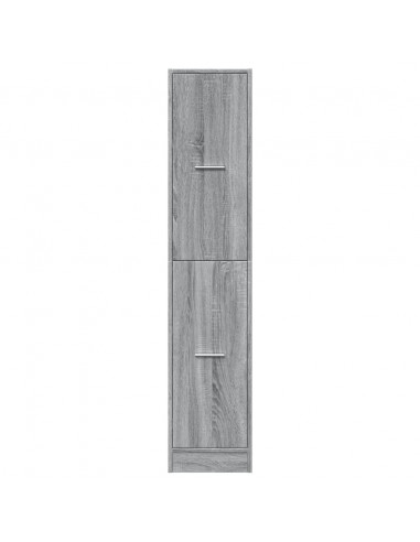 Armadietto da Farmacia Grigio Sonoma 30x41x144,5 cm Truciolato