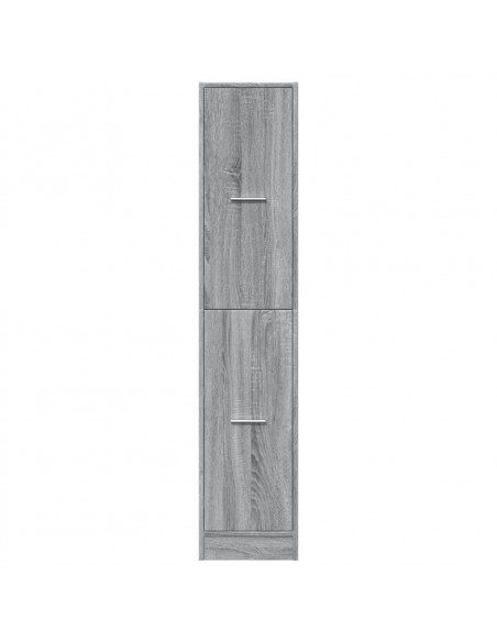 Armadietto da Farmacia Grigio Sonoma 30x41x144,5 cm Truciolato