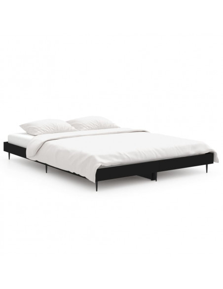 Giroletto Nero 140x190 cm in Legno Multistrato