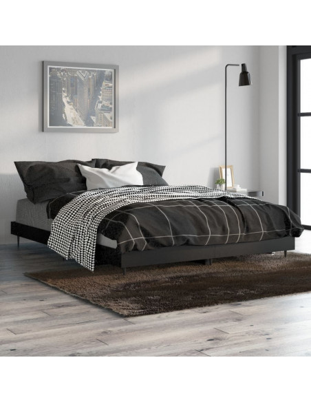 Giroletto Nero 140x190 cm in Legno Multistrato