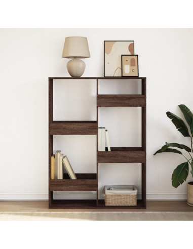 Libreria Rovere Marrone 100x33x135 cm in Legno Multistrato