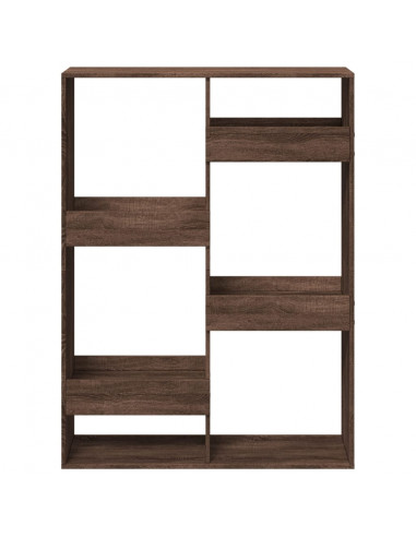 Libreria Rovere Marrone 100x33x135 cm in Legno Multistrato