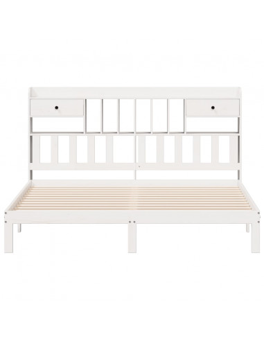 Giroletto con Libreria senza Materasso 180x200 cm in Legno Pino