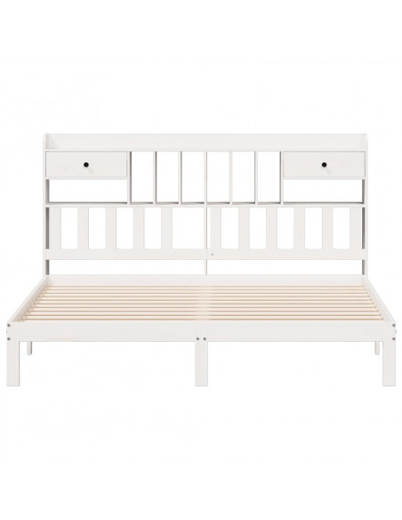 Giroletto con Libreria senza Materasso 180x200 cm in Legno Pino