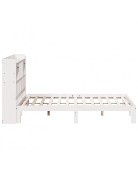 Giroletto con Libreria senza Materasso 180x200 cm in Legno Pino