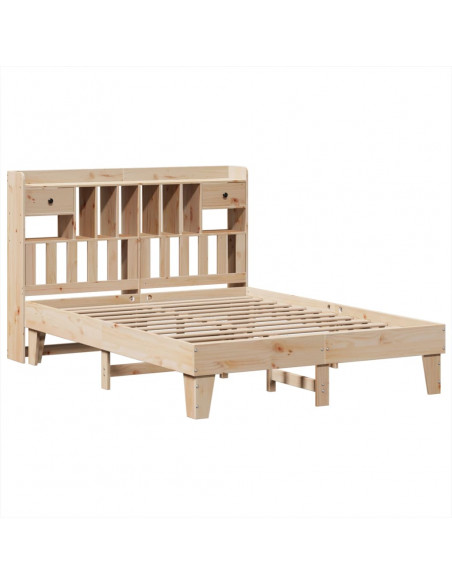 Letto senza Materasso 150x200 cm in Legno Massello di Pino