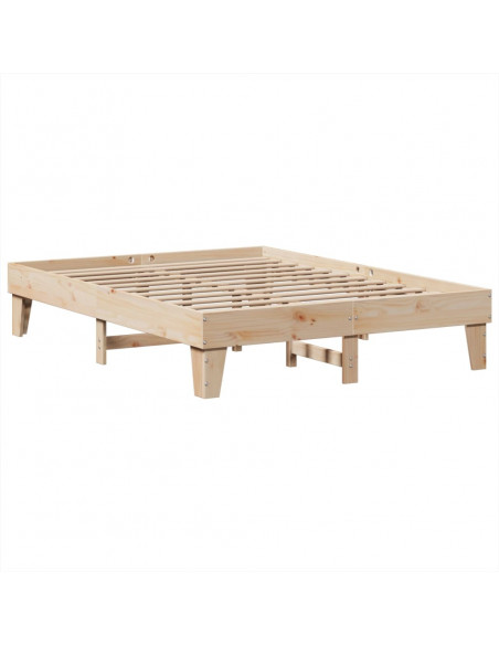 Letto senza Materasso 150x200 cm in Legno Massello di Pino