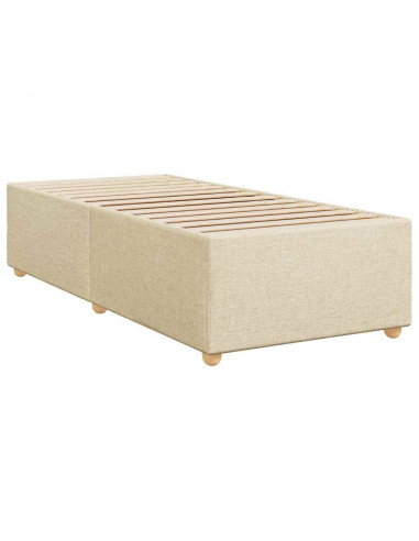 Giroletto a Molle con Materasso Crema 80x200 cm inTessuto