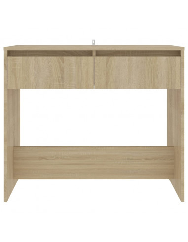 Tavolo Consolle Rovere Sonoma 89x41x76,5 cm in Acciaio