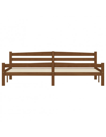 Giroletto Marrone Miele in Legno Massello di Pino 200x200 cm