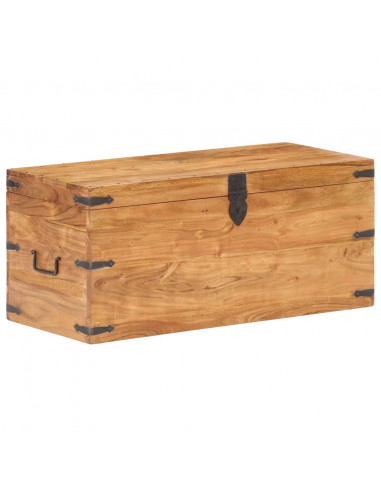 Baule 90x40x40 cm in Legno Massello di Acacia