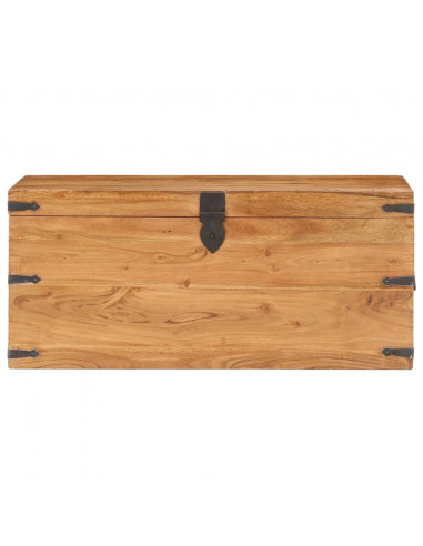 Baule 90x40x40 cm in Legno Massello di Acacia