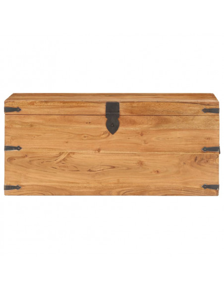 Baule 90x40x40 cm in Legno Massello di Acacia