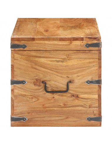 Baule 90x40x40 cm in Legno Massello di Acacia