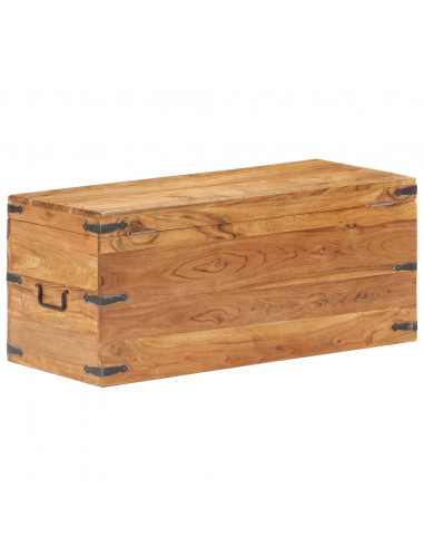 Baule 90x40x40 cm in Legno Massello di Acacia