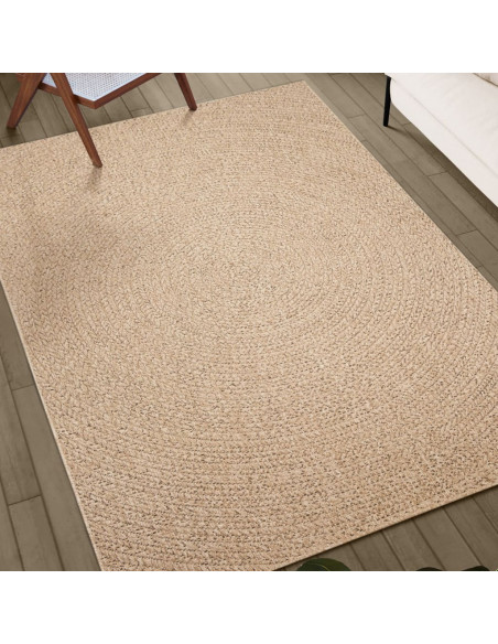 Tappeto ZIZUR 240x340 cm Aspetto Iuta per Interni ed Esterni