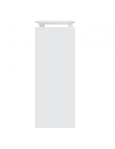 Tavolino Consolle Bianco 80x30x80 cm in Legno Multistrato