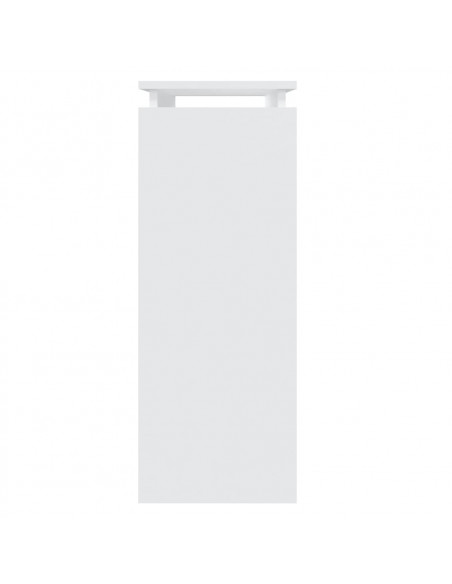 Tavolino Consolle Bianco 80x30x80 cm in Legno Multistrato
