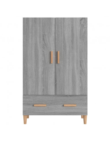 Credenza Grigio Sonoma 70x31x115 cm in Legno Multistrato