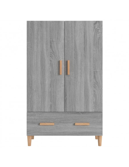 Credenza Grigio Sonoma 70x31x115 cm in Legno Multistrato