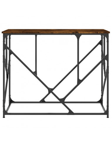 Tavolo Consolle Rovere Fumo 100x40x80 cm in Legno Multistrato