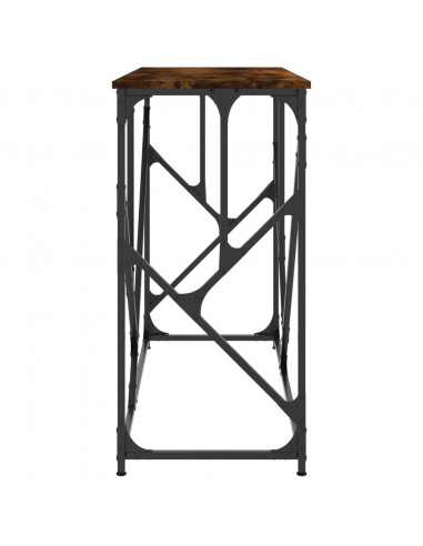 Tavolo Consolle Rovere Fumo 100x40x80 cm in Legno Multistrato