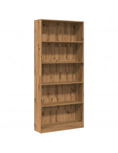 Libreria Rovere Artigianale 80x24x176 cm in Legno Multistrato 2