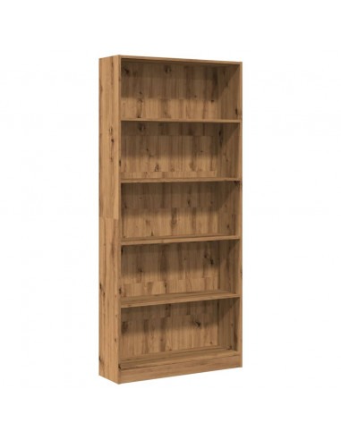 Libreria Rovere Artigianale 80x24x176 cm in Legno Multistrato