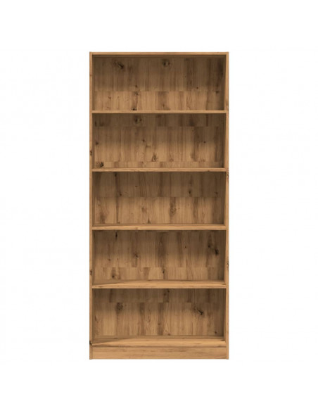 Libreria Rovere Artigianale 80x24x176 cm in Legno Multistrato