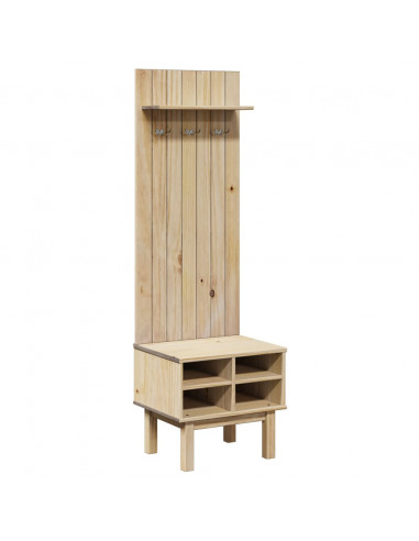 Mobile da Corridoio OTTA 50x40x160 cm in Legno Massello di Pino