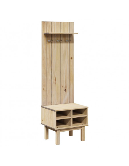 Mobile da Corridoio OTTA 50x40x160 cm in Legno Massello di Pino