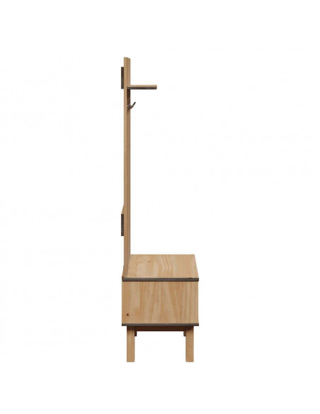 Mobile da Corridoio OTTA 50x40x160 cm in Legno Massello di Pino