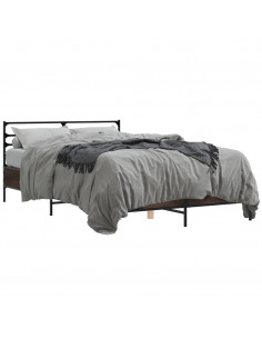 Giroletto Rovere Marrone 120x200cm in Legno Multistrato Metallo 2