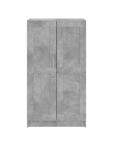 Libreria Grigio Cemento 82,5x30,5x150 cm in Legno Multistrato