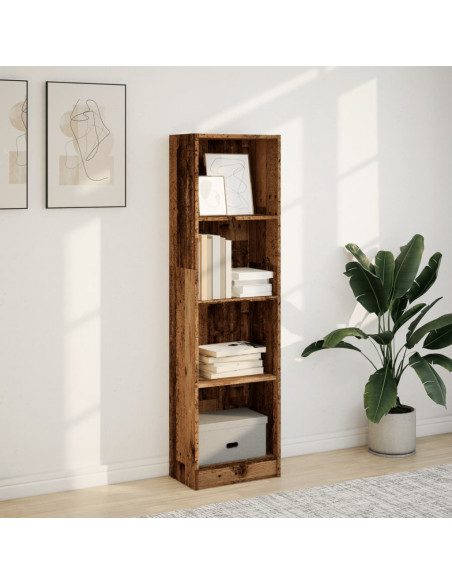 Libreria Legno Antico 40x24x143 cm in Truciolato