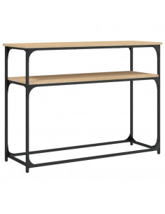 Tavolino Consolle Rovere Sonoma 100x35,5x75cm Legno Multistrato 2