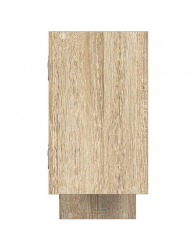 Mensola a Cubo da Parete 5 Scomparti Truciolato Rovere Sonoma