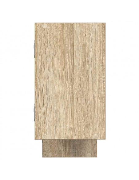 Mensola a Cubo da Parete 5 Scomparti Truciolato Rovere Sonoma