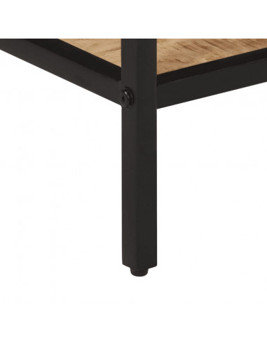 Tavolo Consolle 70x35x70 cm in Legno Massello di Mango Grezzo