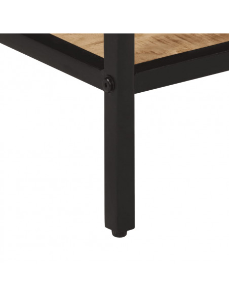 Tavolo Consolle 70x35x70 cm in Legno Massello di Mango Grezzo