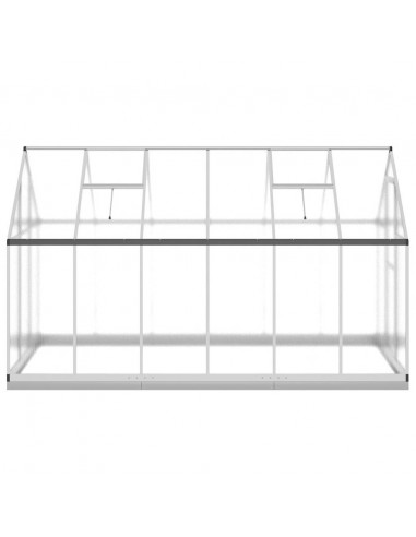 Telaio Serra con Base Argento 334x169x202 cm in Alluminio