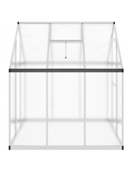 Telaio Serra con Base Argento 169x169x195 cm in Alluminio