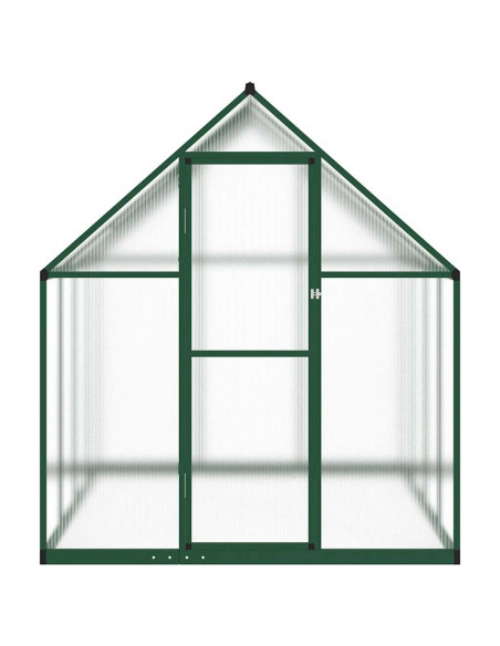 Telaio Serra con Base Verde 224x169x195 cm in Alluminio