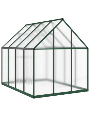 Telaio Serra con Base Verde 224x169x195 cm in Alluminio