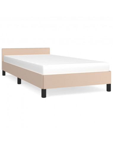 Giroletto con Testiera Cappuccino 90x200 cm in Similpelle