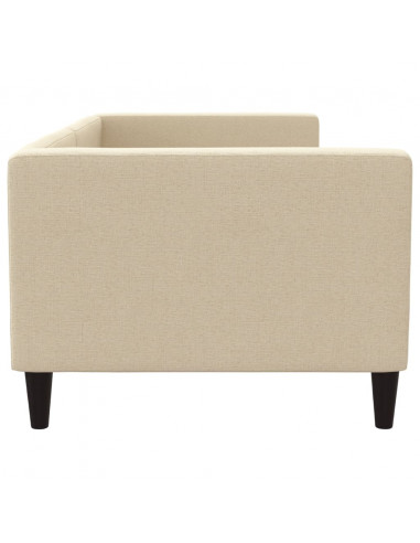 Letto da Giorno Crema 80x200 cm in Tessuto